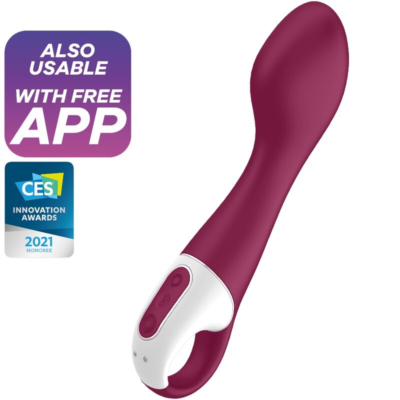Vibrador Usb Firme Aquecimento Satisfyer Hot Spot Controlo Remoto App