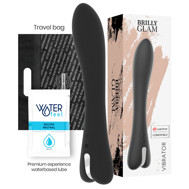 Vibrador Usb Flexível BrillyGlam Ryan Controlo Remoto Watchme