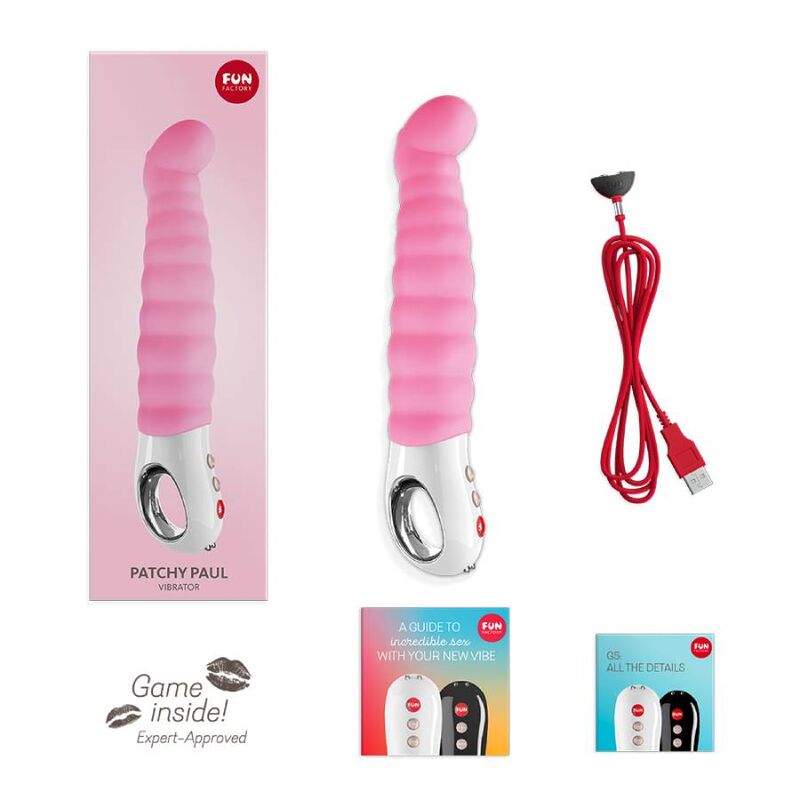 Vibrador Usb Flexível Fun Factory Patchy Paul Rosa