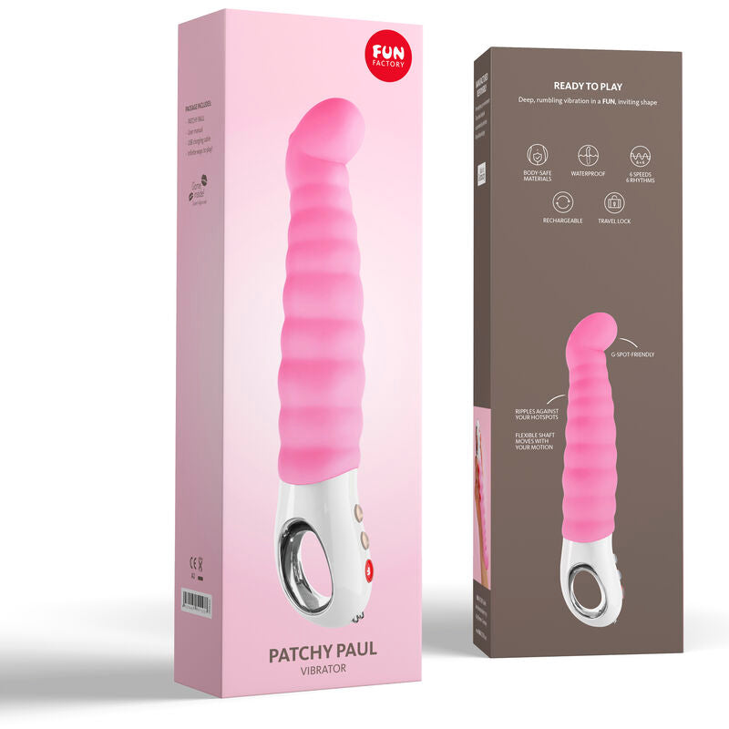 Vibrador Usb Flexível Fun Factory Patchy Paul Rosa