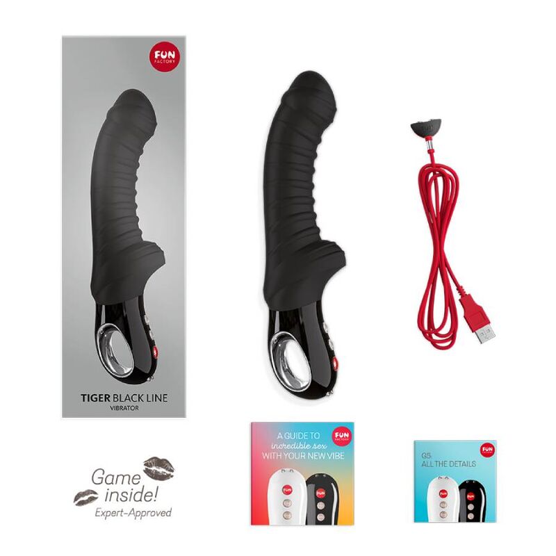 Vibrador Usb Flexível Fun Factory Tiger Preto