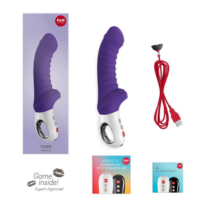 Vibrador Usb Flexível Fun Factory Tiger Roxo