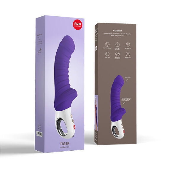 Vibrador Usb Flexível Fun Factory Tiger Roxo