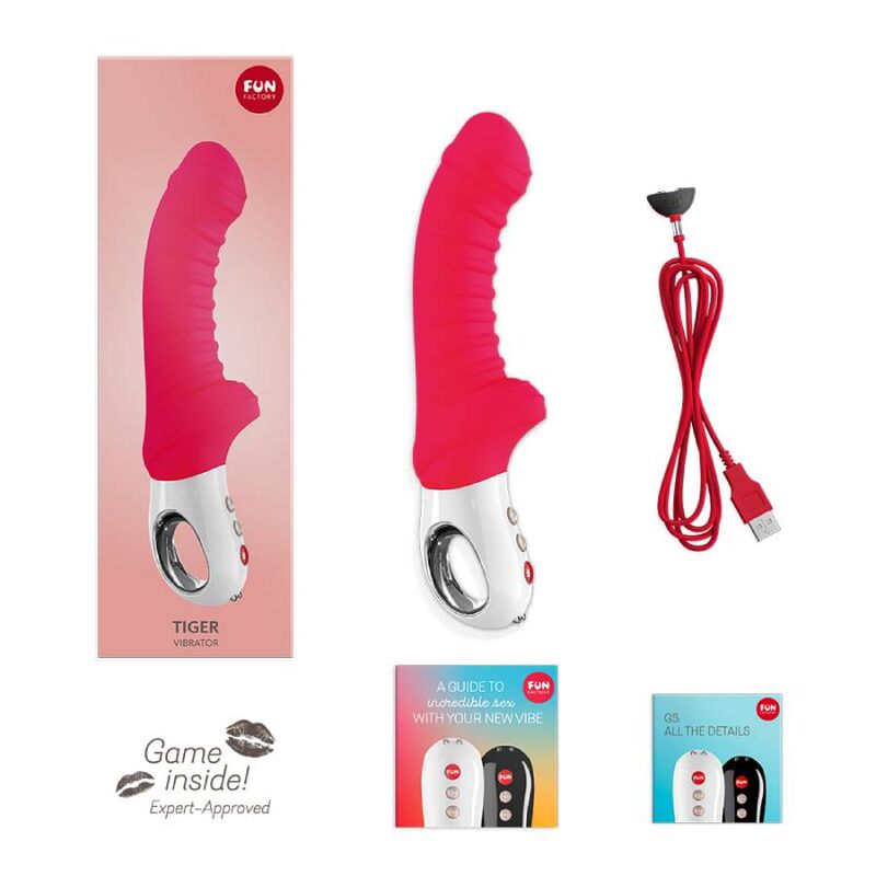Vibrador Usb Flexível Fun Factory Tiger Vermelho