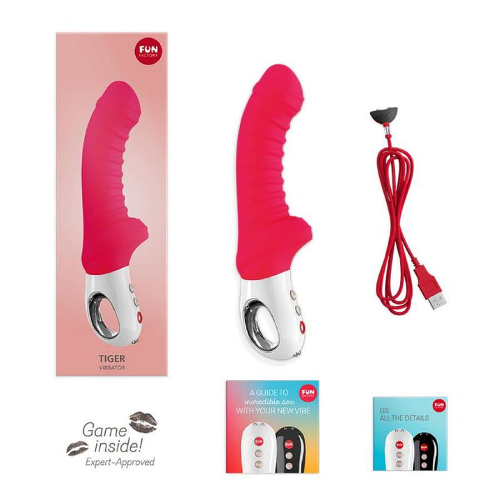 Vibrador Usb Flexível Fun Factory Tiger Vermelho