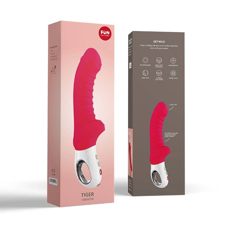 Vibrador Usb Flexível Fun Factory Tiger Vermelho