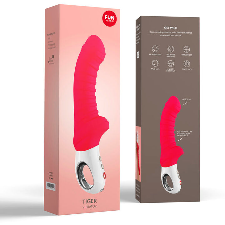 Vibrador Usb Flexível Fun Factory Tiger Vermelho