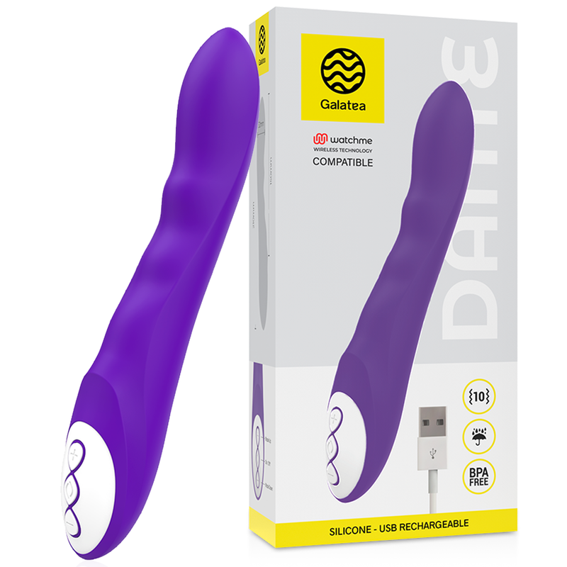 Vibrador Usb Flexível Galatea Dante Controlo Remoto Watchme