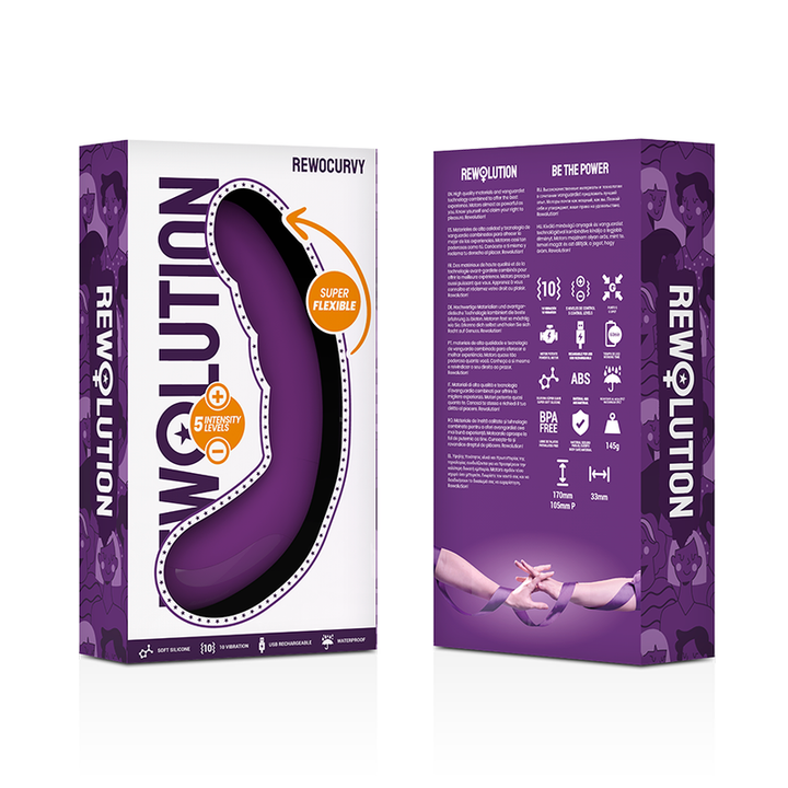 Vibrador Usb Flexível Rewolution Rewocurvy