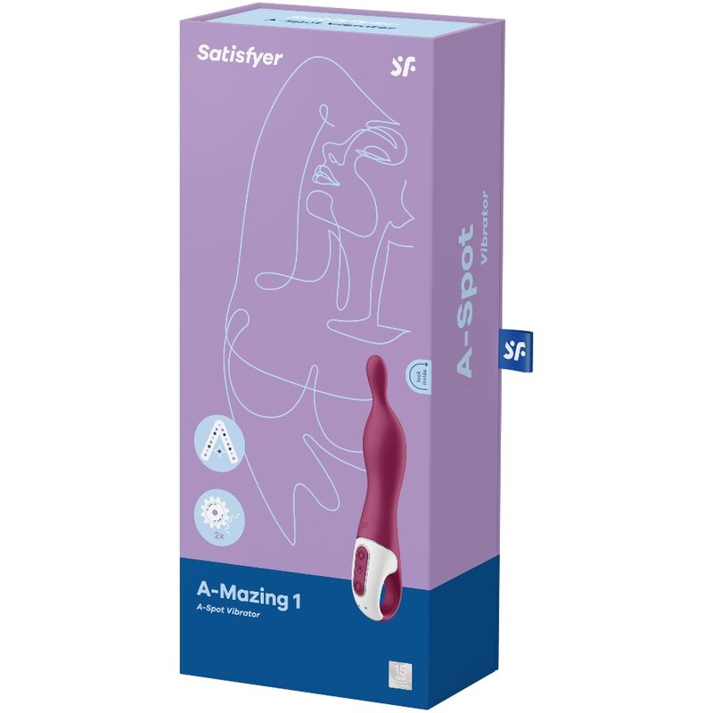 Vibrador Usb Flexível Satisfyer Amazing 1 Bordeaux