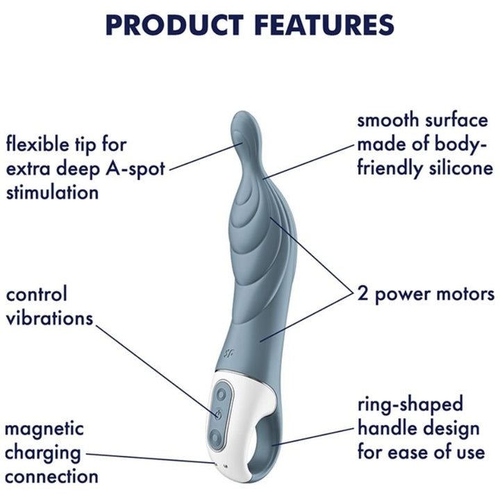 Vibrador Usb Flexível Satisfyer Amazing 2 Cinzento