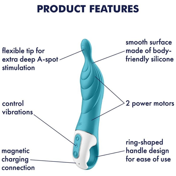 Vibrador Usb Flexível Satisfyer Amazing 2 Turquesa