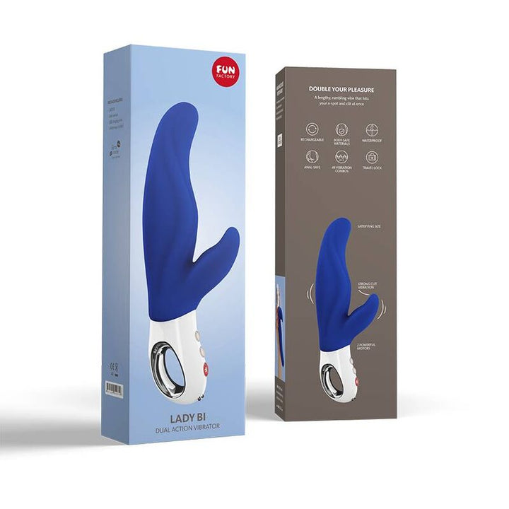 Vibrador Usb Fun Factory Lady Bi Azul