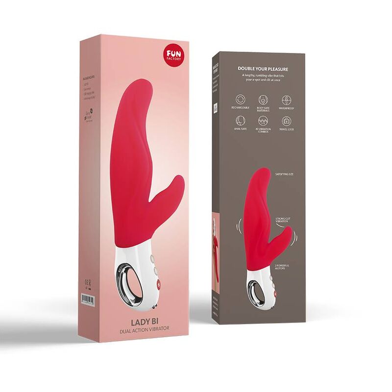 Vibrador Usb Fun Factory Lady Bi Vermelho