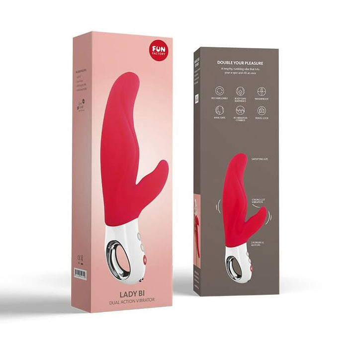 Vibrador Usb Fun Factory Lady Bi Vermelho