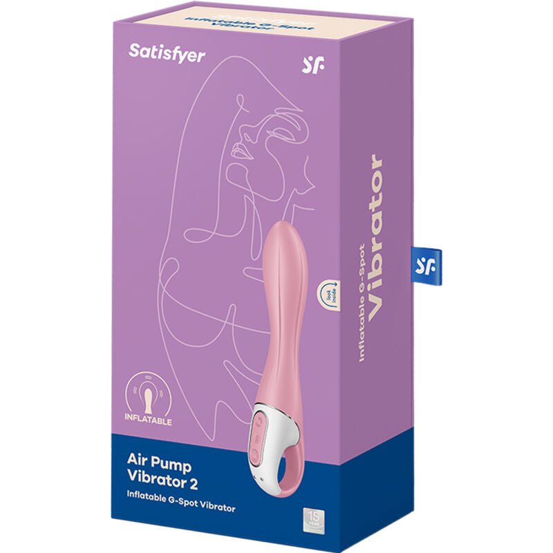 Vibrador Usb Insuflável Satisfyer Air Pump 2 Rosa