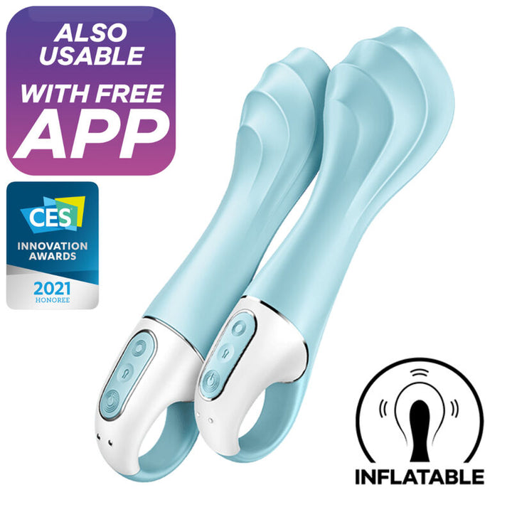 Vibrador Usb Insuflável Satisfyer Air Pump 5+ Controlo Remoto App