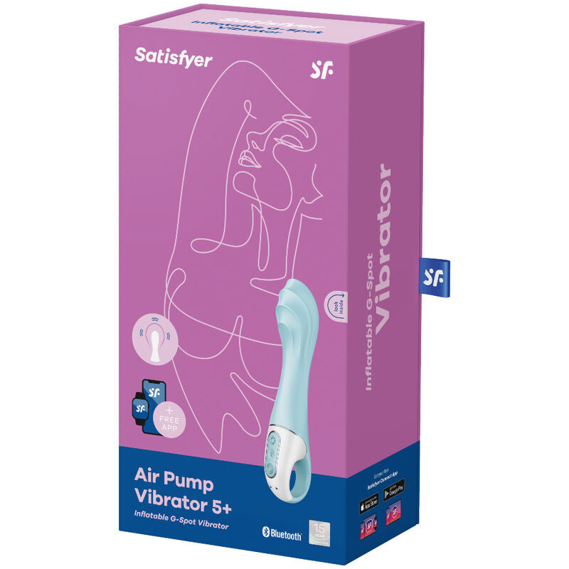 Vibrador Usb Insuflável Satisfyer Air Pump 5+ Controlo Remoto App