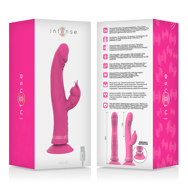 Vibrador Usb Intense Julio Rosa