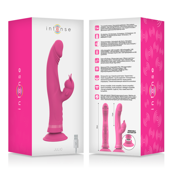 Vibrador Usb Intense Julio Rosa