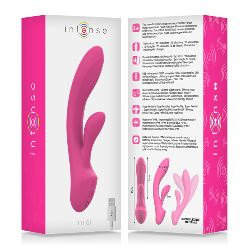 Vibrador Usb Intense Luigi Rosa