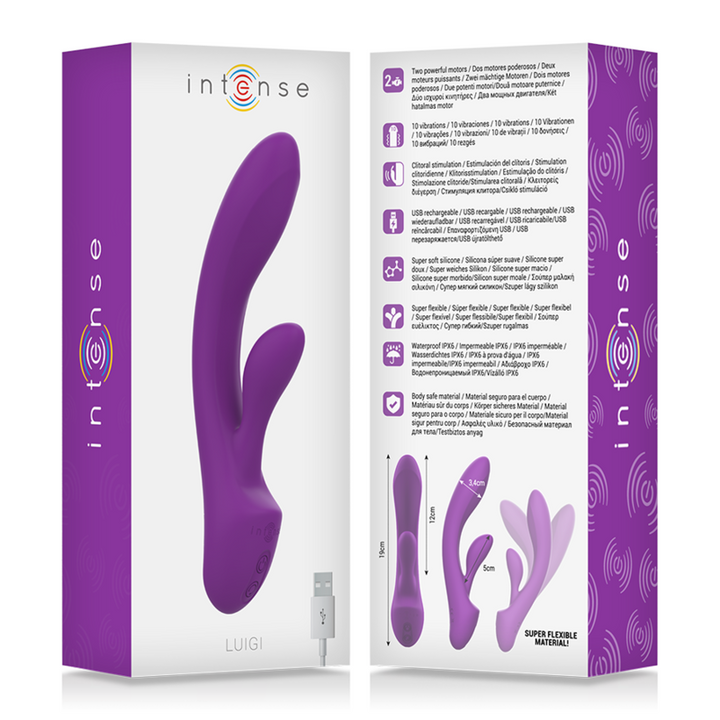 Vibrador Usb Intense Luigi Roxo