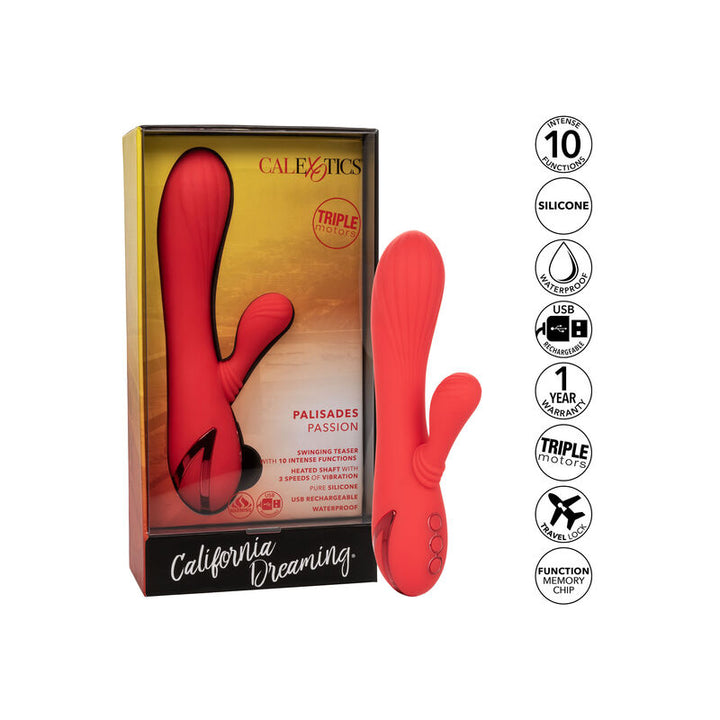 Vibrador Usb Movimento Clitóris e Aquecimento Calex Palisades