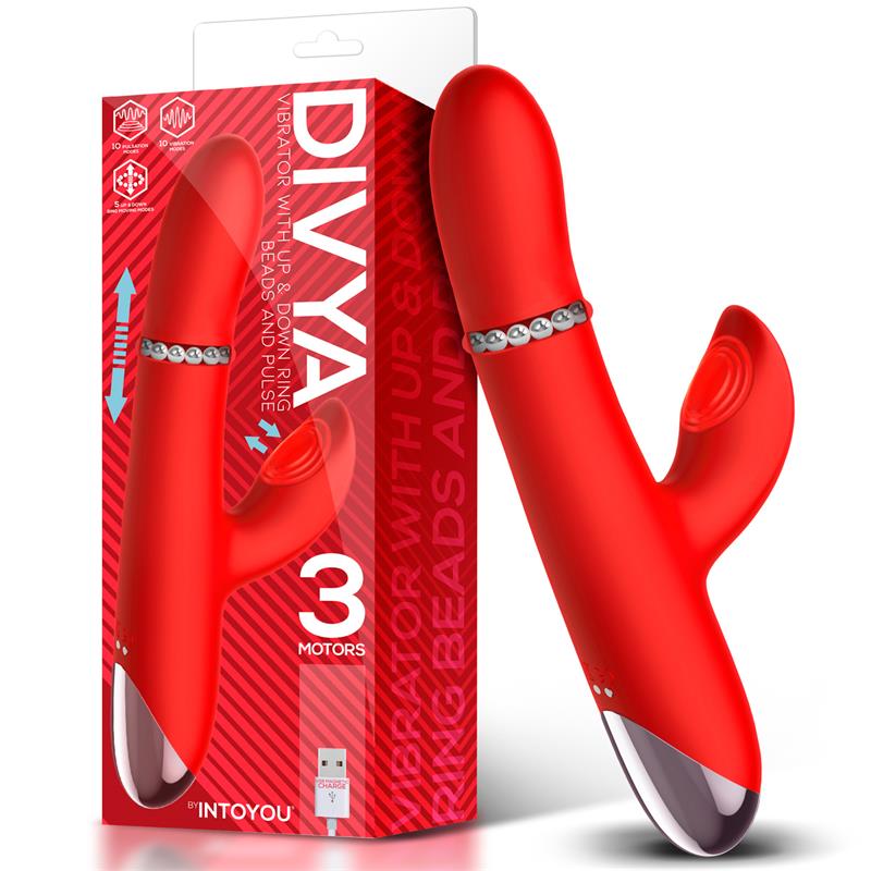 Vibrador Usb Movimento Deslizante e Rotação IntoYou Divya