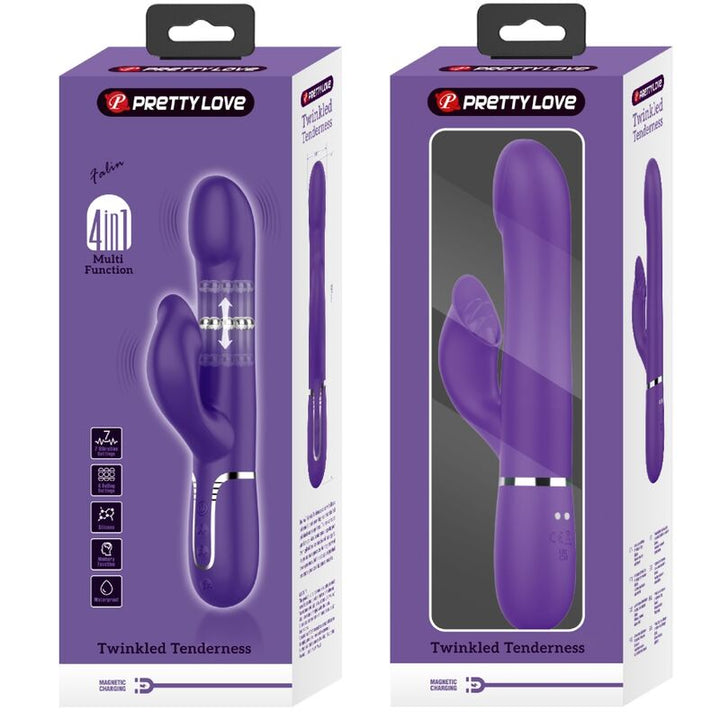 Vibrador Usb Movimento Deslizante e Rotação Prettylove Zalin