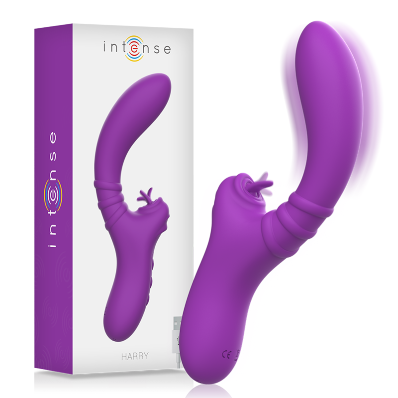Vibrador Usb Movimento Língua Intense Harry