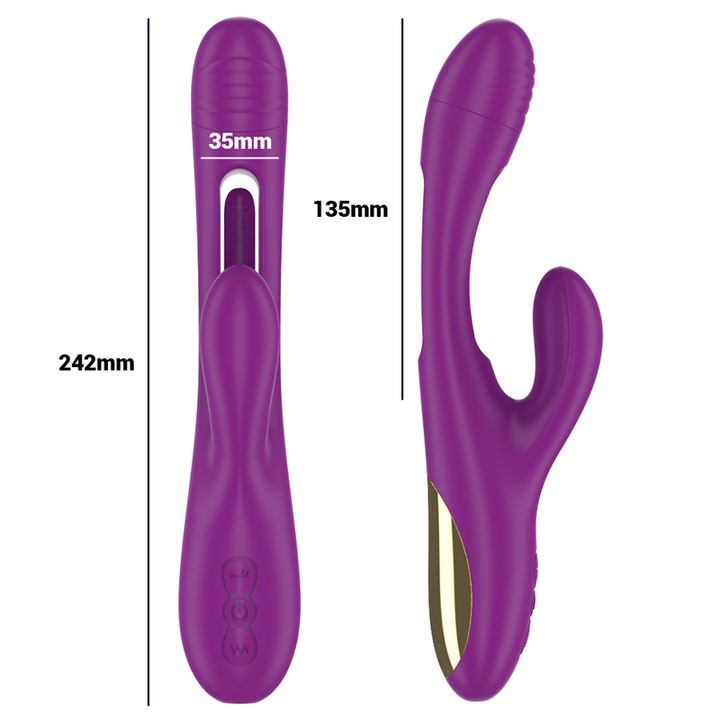 Vibrador Usb Movimento Língua Ponto-G Intense Apolo