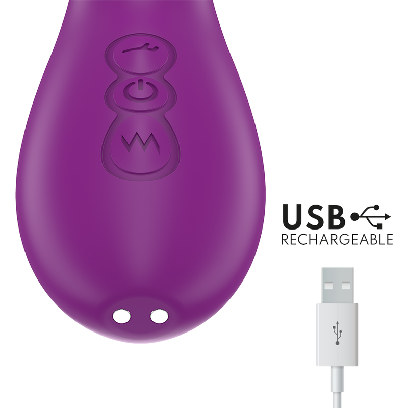 Vibrador Usb Movimento Língua Ponto-G e Sucção Intense Ateneo