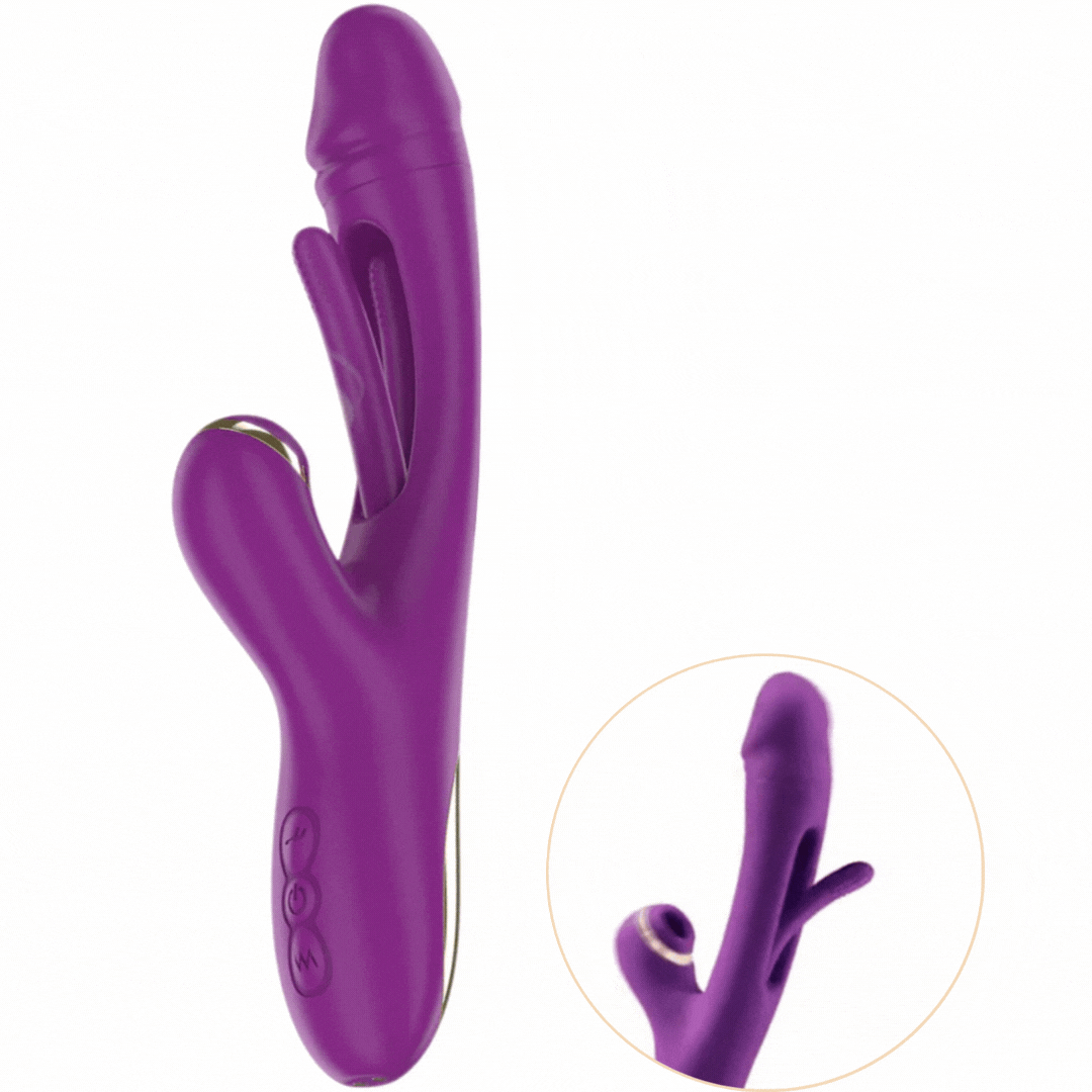 Vibrador Usb Movimento Língua Ponto-G e Sucção Intense Ateneo