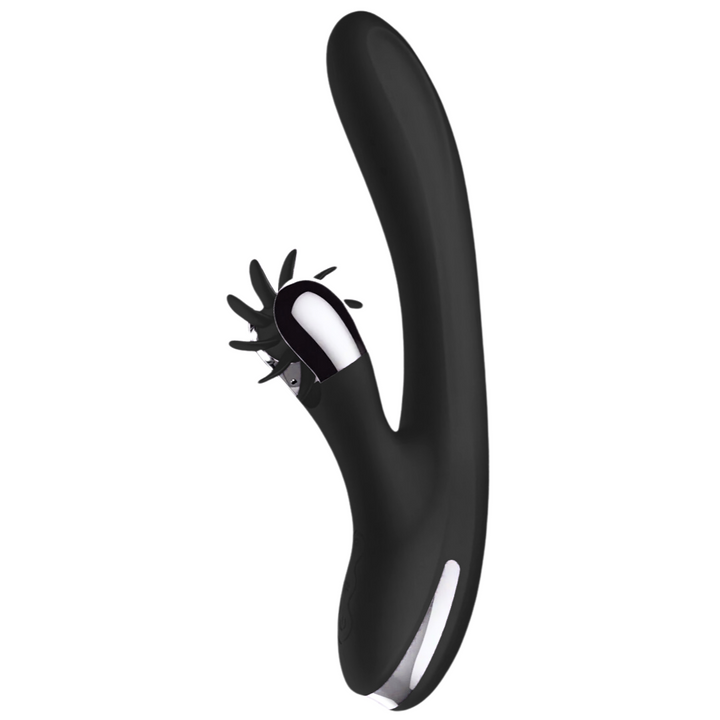 Vibrador Usb Movimento Língua Rotação Black&Silver Johnny
