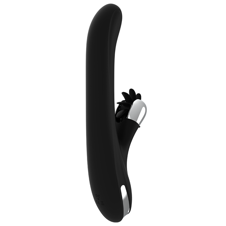 Vibrador Usb Movimento Língua Rotação e Movimento Movimento Rotação Black&Silver Storm