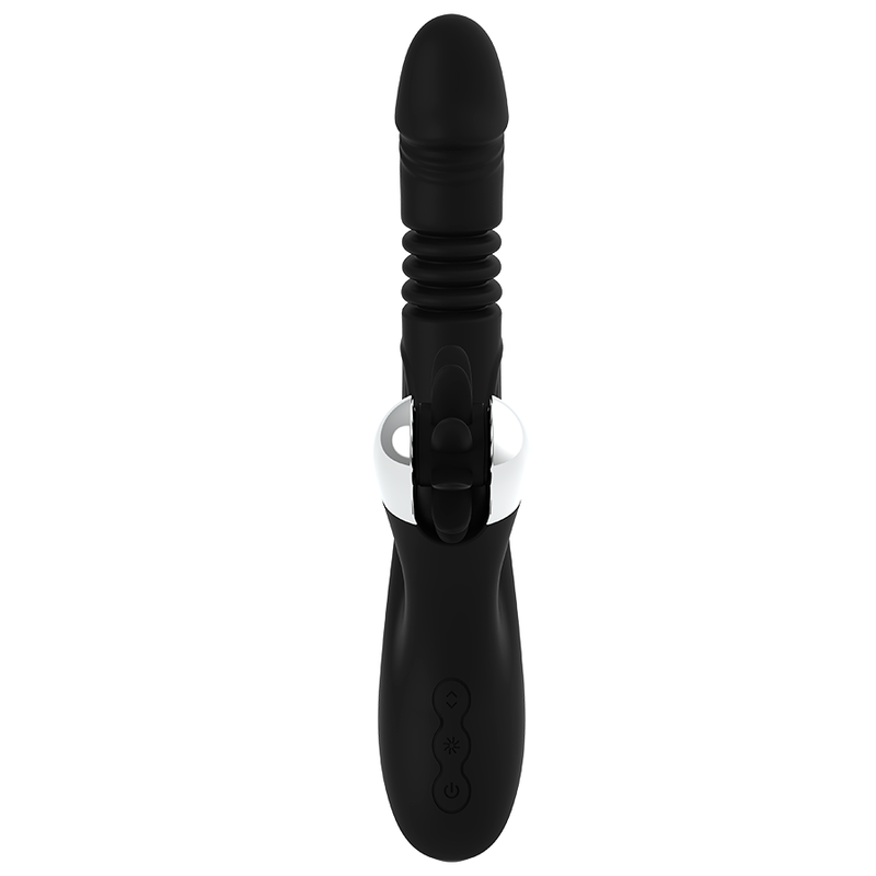 Vibrador Usb Movimento Língua Rotação e Movimento Movimento Telescópico Black&Silver Reed