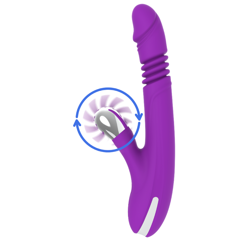 Vibrador Usb Movimento Língua Rotação e Movimento Movimento Telescópico Fun Function