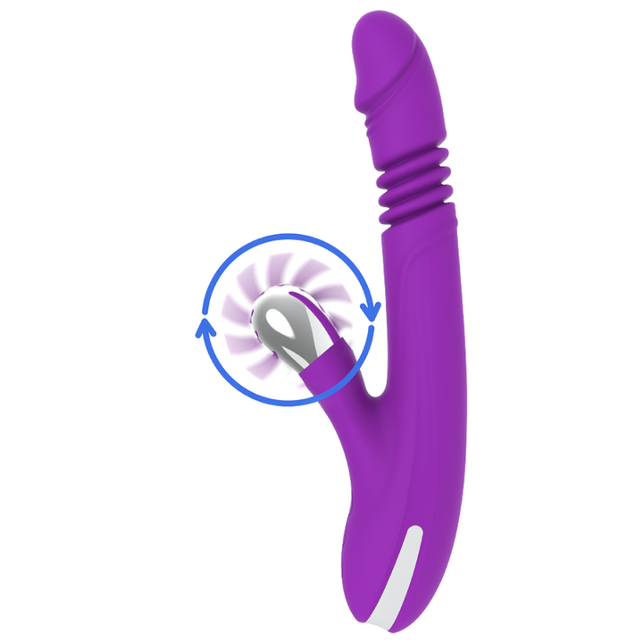 Vibrador Usb Movimento Língua Rotação e Movimento Movimento Telescópico Fun Function