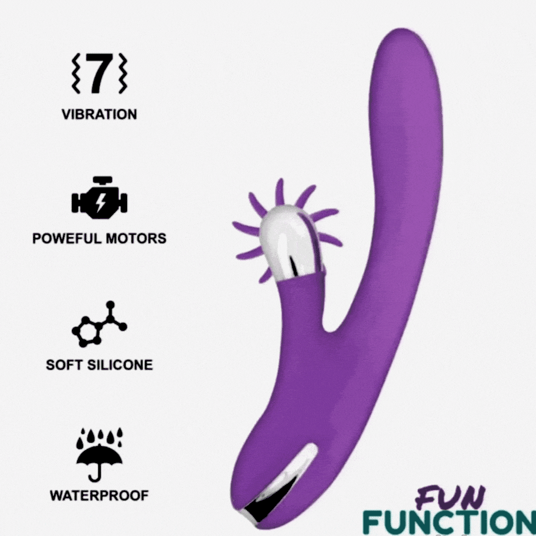 Vibrador Usb Movimento Língua Rotação e Movimento Ponto-G Fun Function