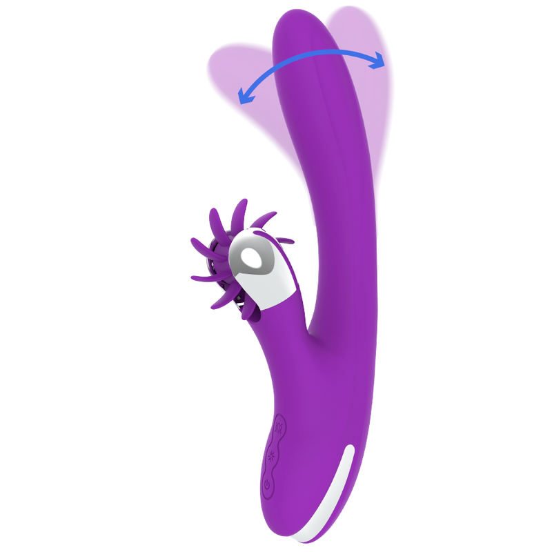 Vibrador Usb Movimento Língua Rotação e Movimento Ponto-G Fun Function