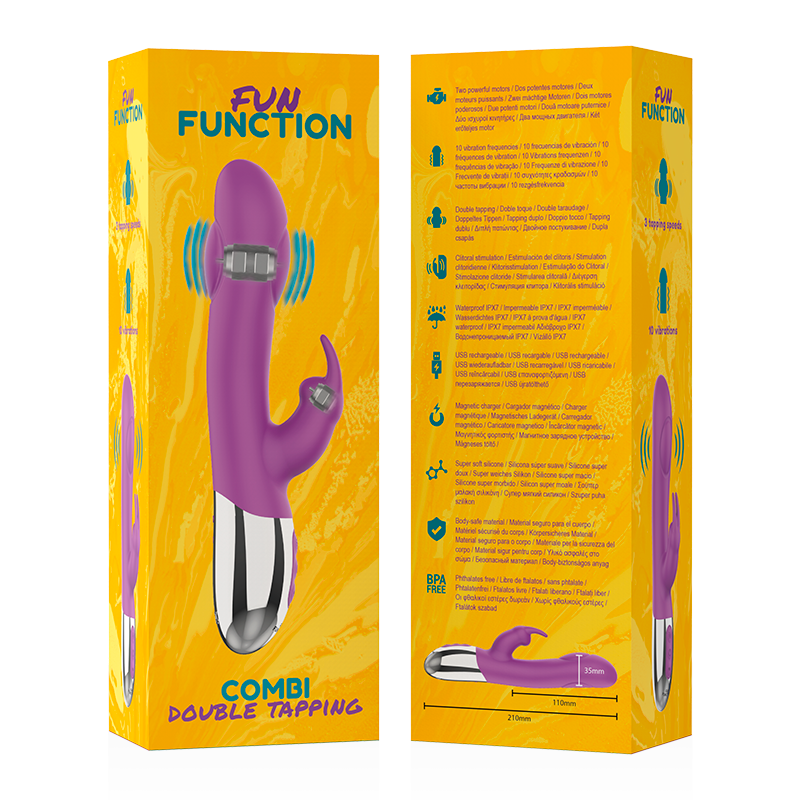 Vibrador Usb Movimento Ponto-G Fun Function Combi