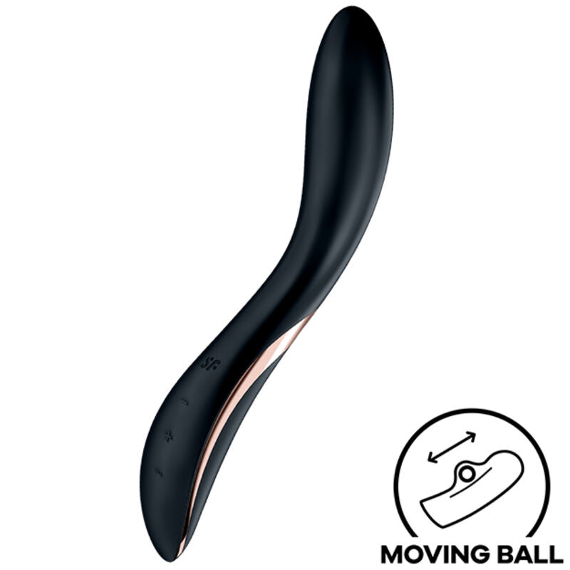 Vibrador Usb Movimento Ponto-G Satisfyer Rrrolling Explosion Preto