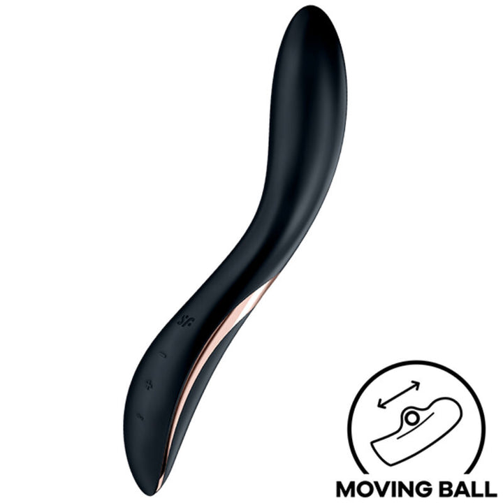 Vibrador Usb Movimento Ponto-G Satisfyer Rrrolling Explosion Preto
