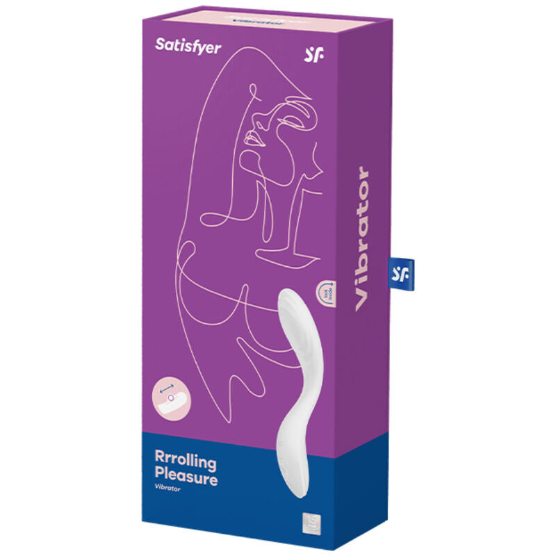 Vibrador Usb Movimento Ponto-G Satisfyer Rrrolling Pleasure Branco