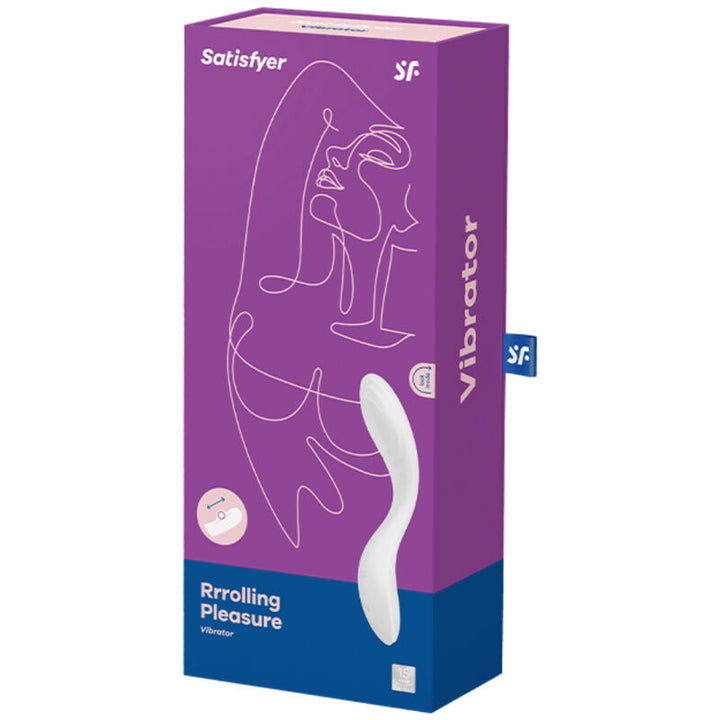 Vibrador Usb Movimento Ponto-G Satisfyer Rrrolling Pleasure Branco