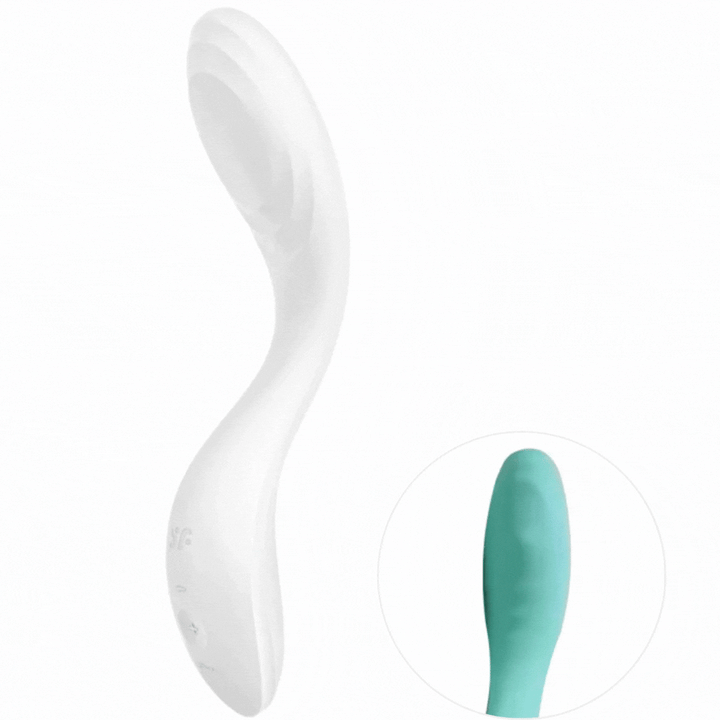 Vibrador Usb Movimento Ponto-G Satisfyer Rrrolling Pleasure Branco