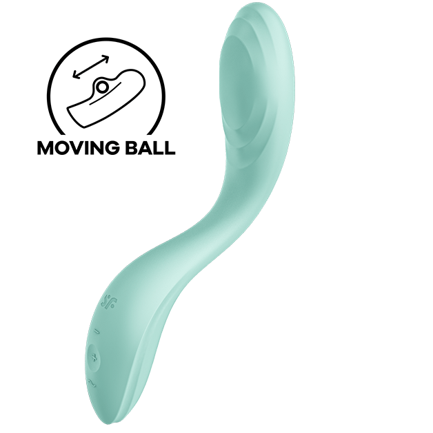 Vibrador Usb Movimento Ponto-G Satisfyer Rrrolling Pleasure Verde