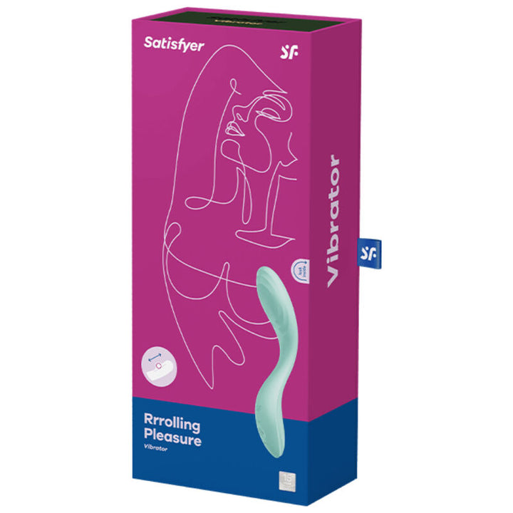 Vibrador Usb Movimento Ponto-G Satisfyer Rrrolling Pleasure Verde
