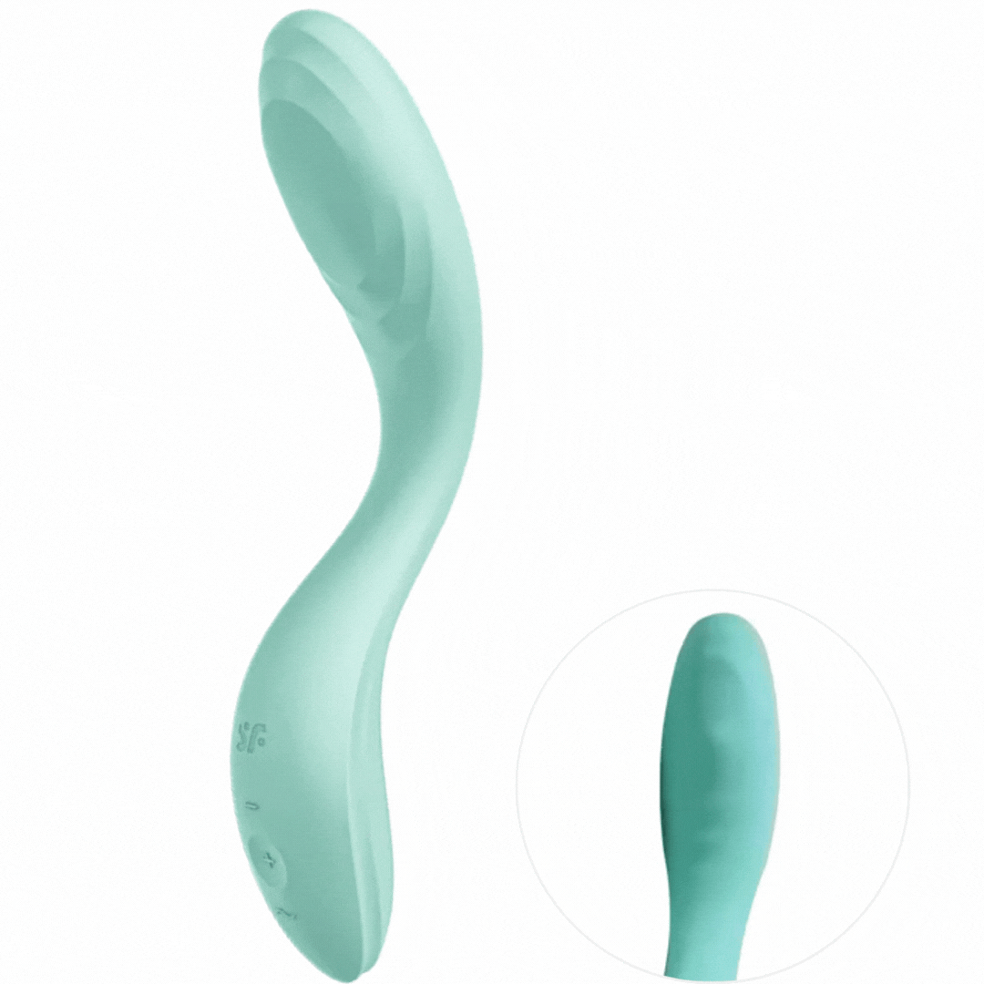 Vibrador Usb Movimento Ponto-G Satisfyer Rrrolling Pleasure Verde