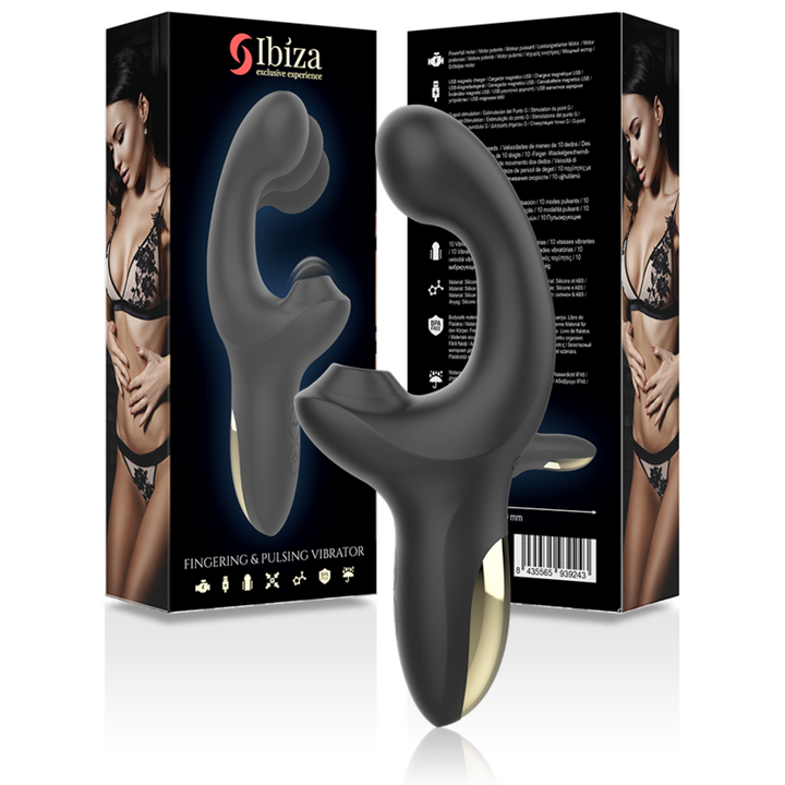 Vibrador Usb Movimento Ponto-G e Sucção Ibiza Galaxy